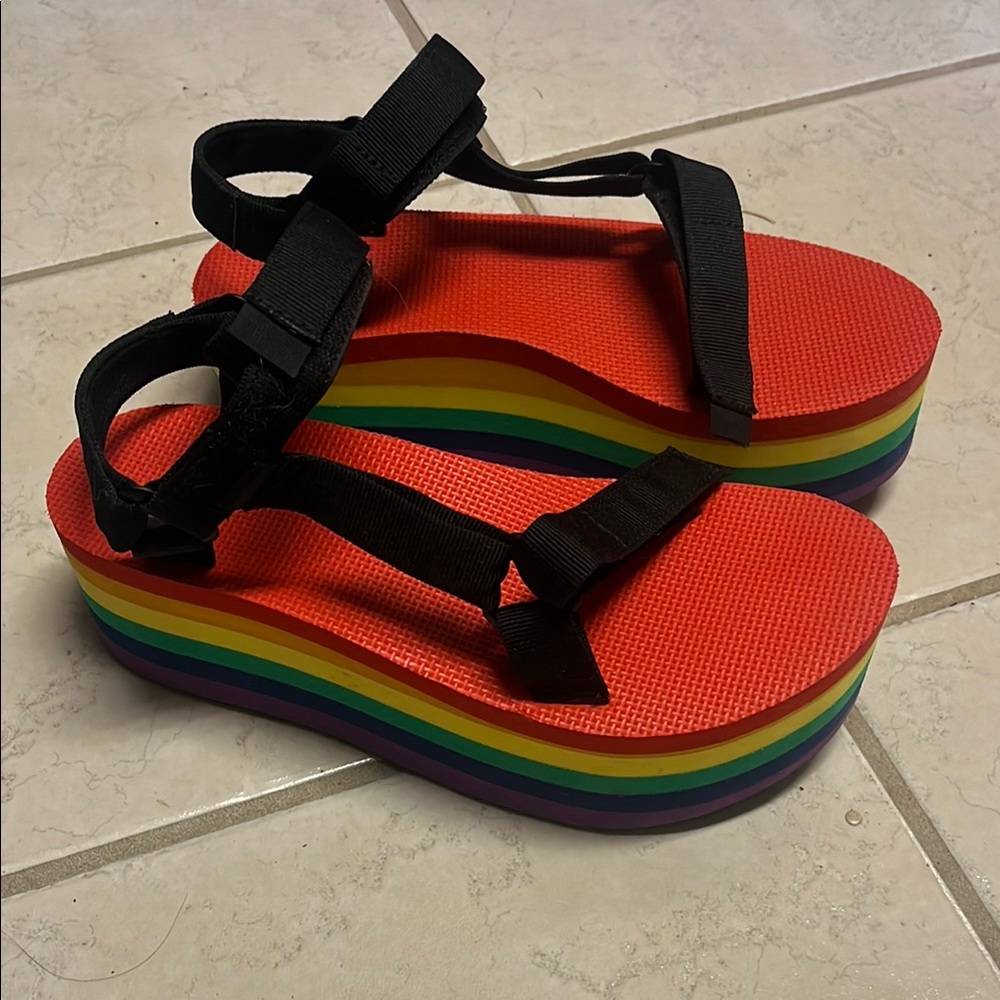 TEVA Rainbow Platform Sandals